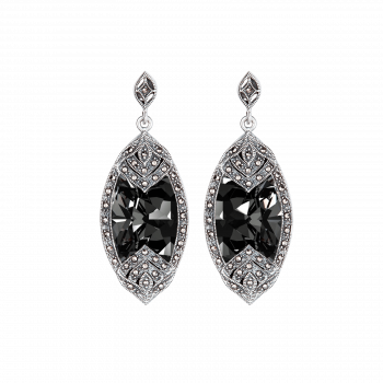 Classic Black Diamond Earrings