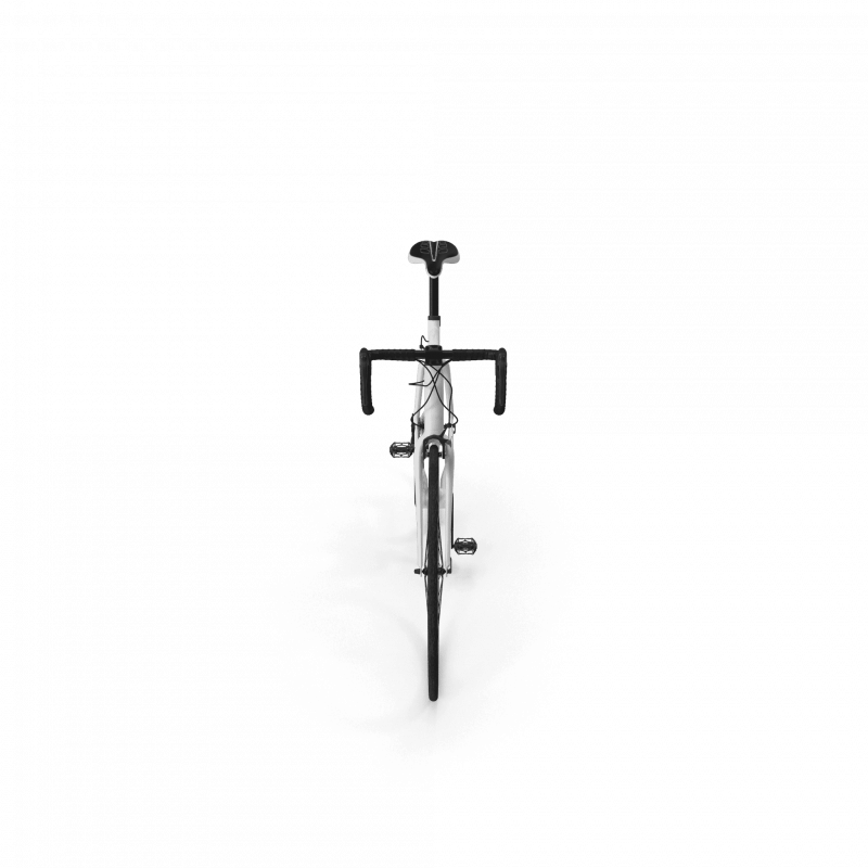 Matte White Road Bike