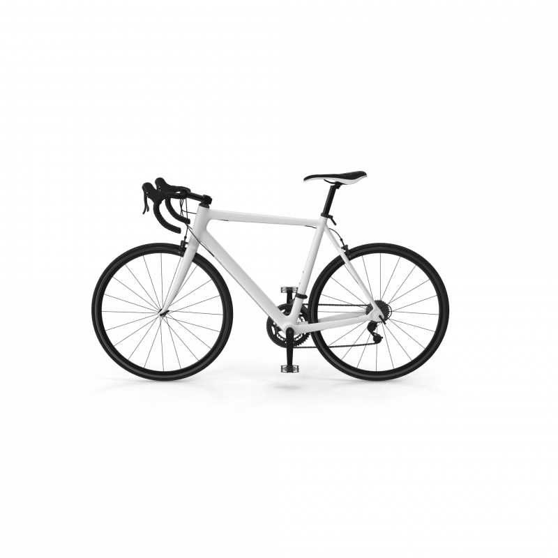 Matte White Road Bike