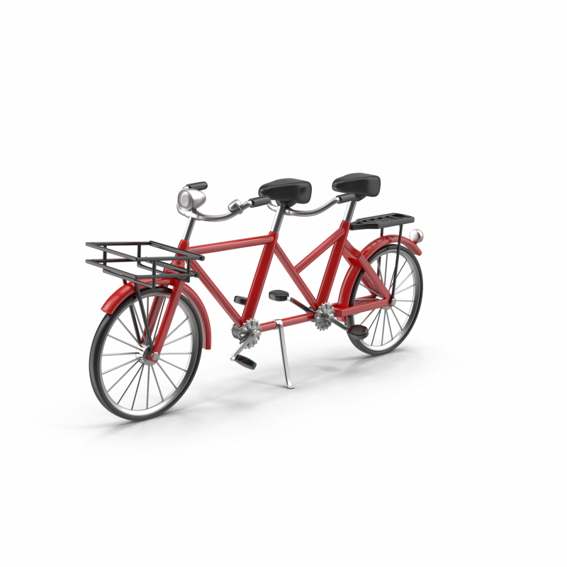 Red Tandem Bike