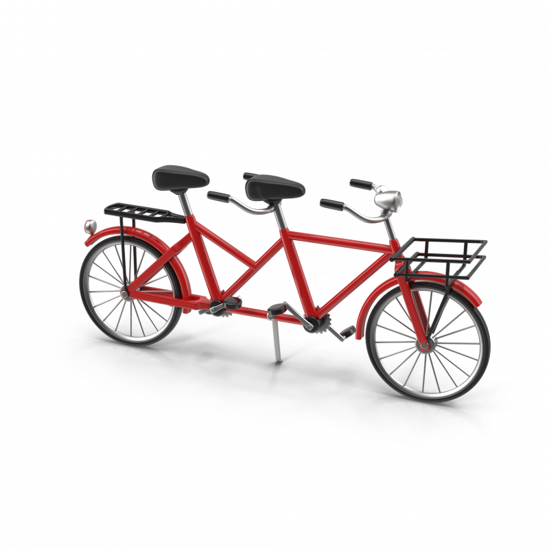 Red Tandem Bike