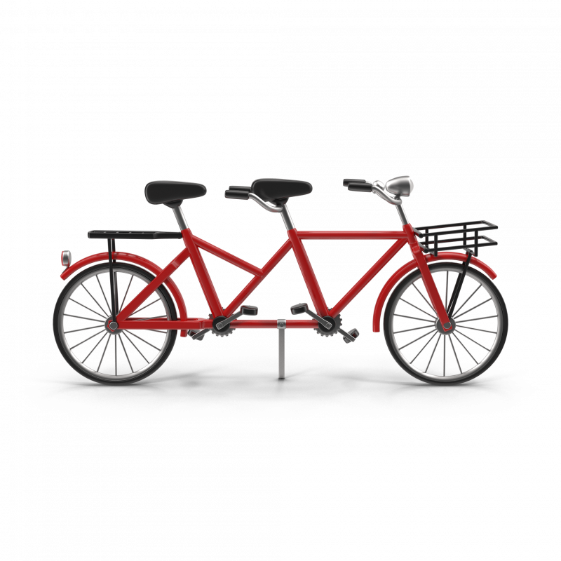 Red Tandem Bike